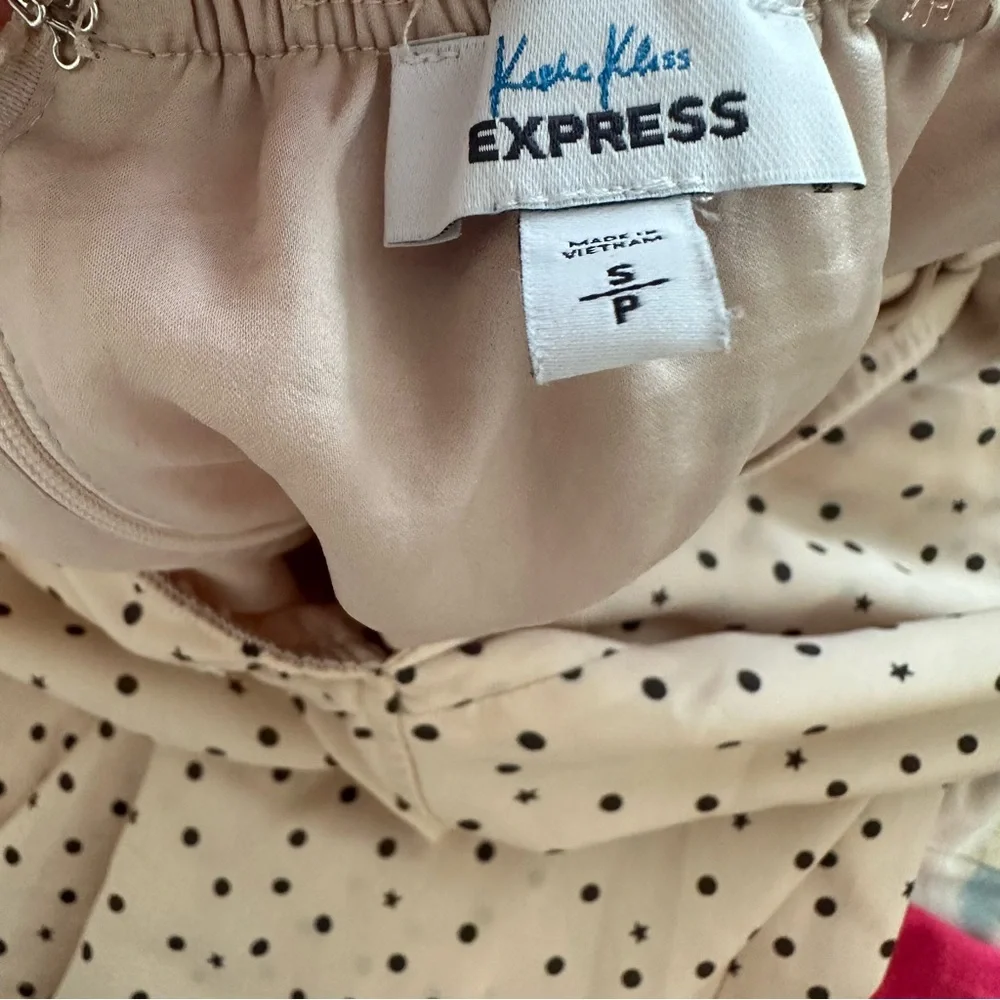 Karli‎ Kloss for Express Pink Polkadot Maxi Dress